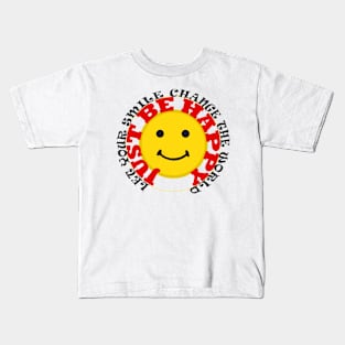 Happy Smiles Change The World Kids T-Shirt